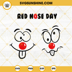 Red Nose Day SVG, Child Poverty Awareness SVG PNG DXF EPS Digital Files