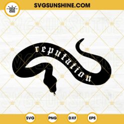 Reputation Snake SVG, Taylor Swift Album SVG, Eras Tour 2023 SVG PNG DXF EPS For Cricut