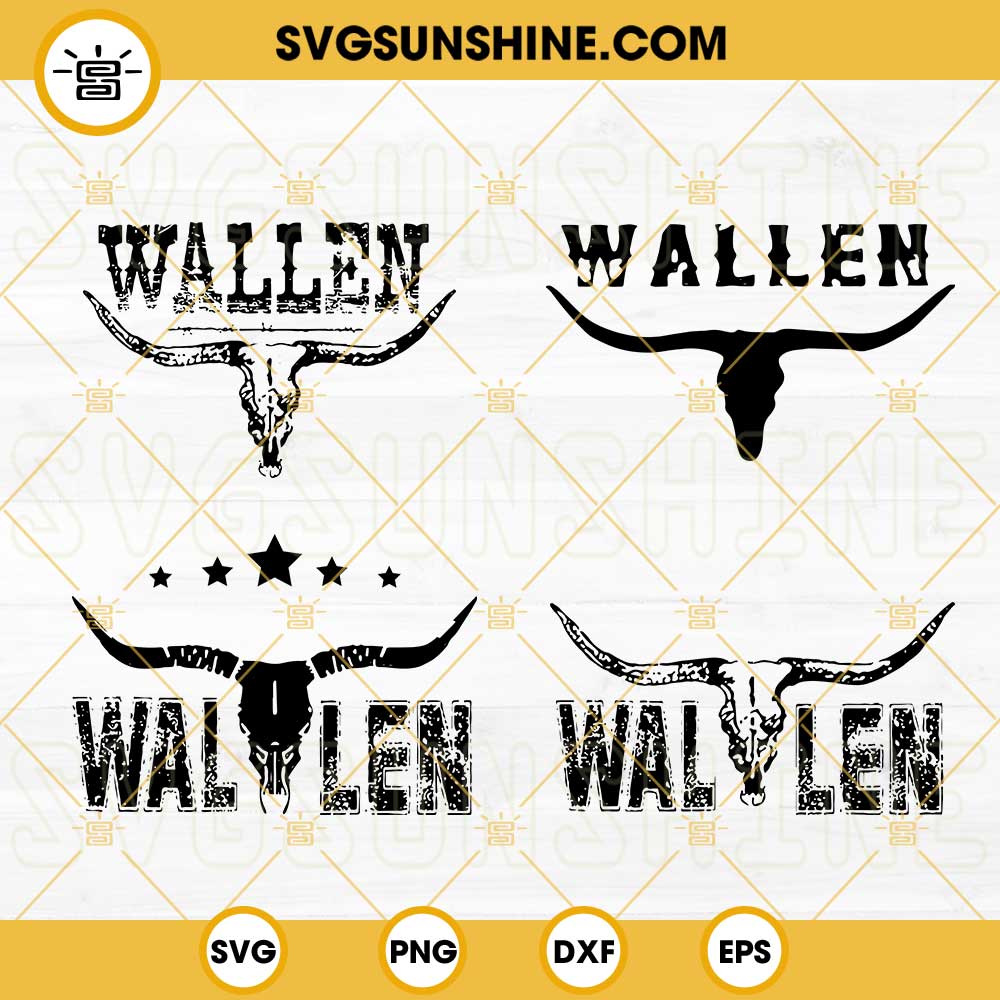 Wallen Western Morgan Wallen SVG - Retro Cowboy Wallen SVG PNG EPS