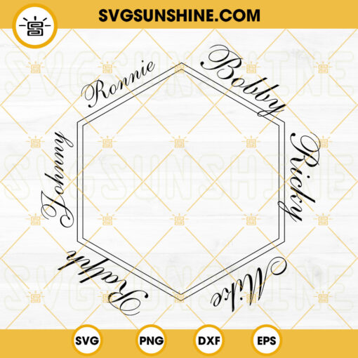 Ronnie Bobby Ricky Mike Ralph And Johnny SVG, New Edition SVG, 2023 Music SVG PNG DXF EPS
