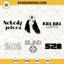 SZA SVG Bundle, Musician SVG, Sos Album SVG PNG DXF EPS Files