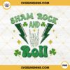 Shamrock And Roll PNG, Skeleton Hand Rock PNG, Green Lighting Bolt PNG, Funny St Patricks Day PNG