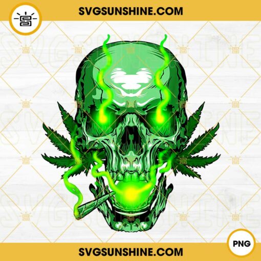 Skull Weed PNG, Marijuana PNG, 420 Day PNG, Cannabis PNG Digital Download