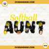 Softball Aunt PNG, Auntie Sports PNG, Softball Mom PNG Digital File