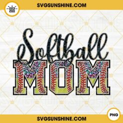 Softball Mom PNG, Sports Mama PNG, Mothers Day PNG Digital Download