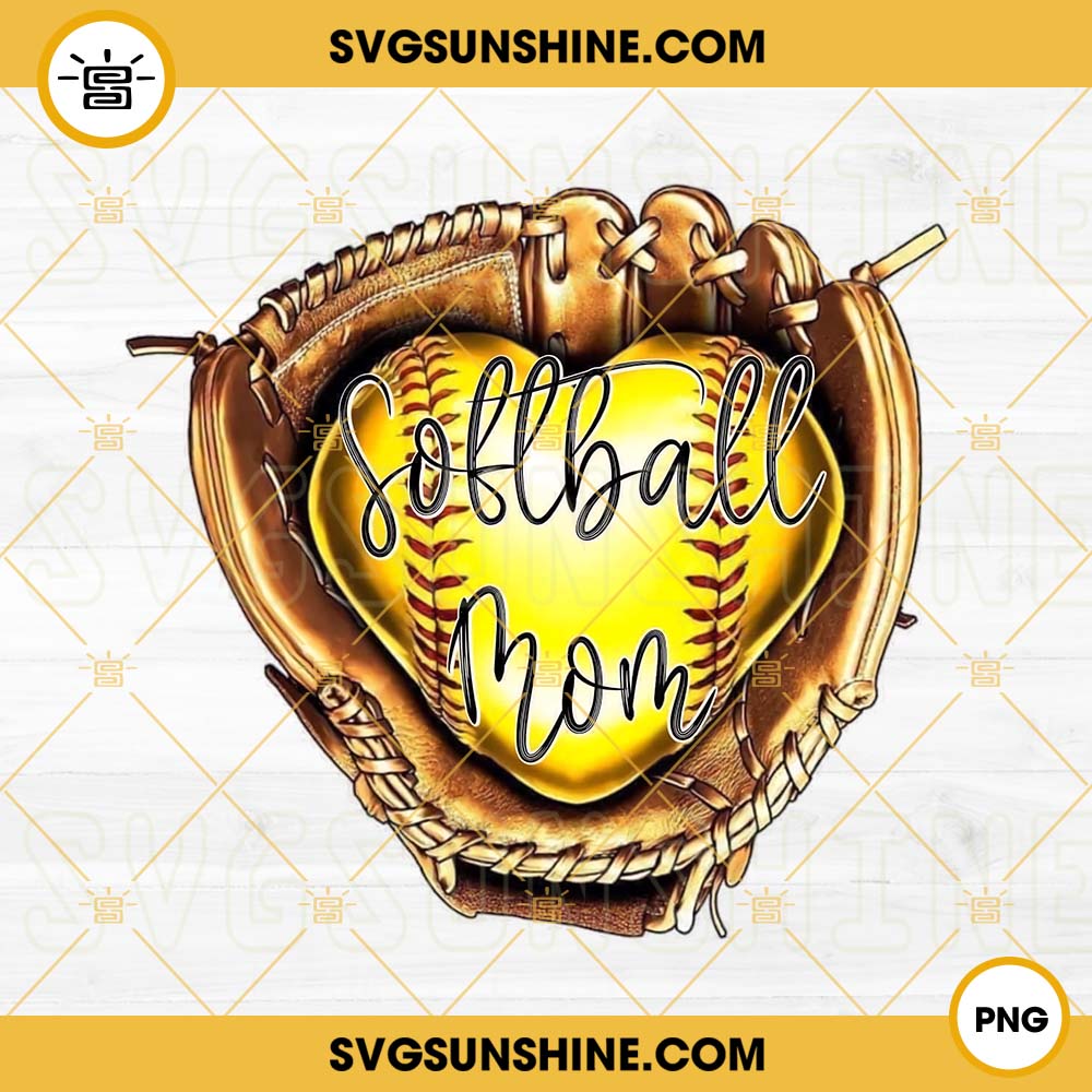 Softball Mom PNG, Gloves PNG, Sports PNG Digital Download File