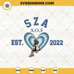 Sza Sos SVG, Sos Album SVG, Sza North American Tour 2023 SVG PNG DXF EPS