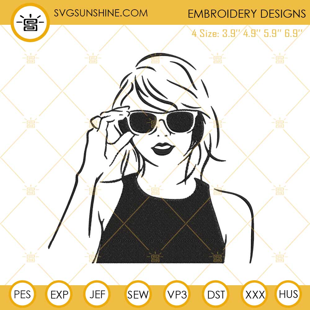 Taylor Swift Embroidery Files, The Eras Tour Embroidery Designs