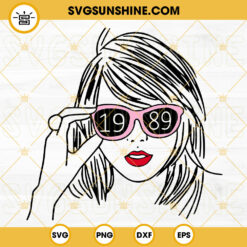 Taylor Swift 1989 Glasses SVG, Midnights SVG, Eras Tour SVG, Swiftie SVG PNG DXF EPS Files