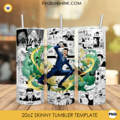 Leorio 20oz Skinny Tumbler Wrap Design PNG, Hunter X Hunter Tumbler Sublimation Download