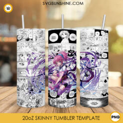 Machi Komacine 20oz Skinny Tumbler Wrap Design PNG, Hunter X Hunter Tumbler Sublimation Download