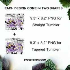 Pakunoda 20oz Skinny Tumbler Wrap Design PNG, Hunter X Hunter Tumbler PNG Digital Download