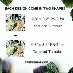 Phinks 20oz Skinny Tumbler Wrap Design PNG, Hunter X Hunter Tumbler PNG Digital Download