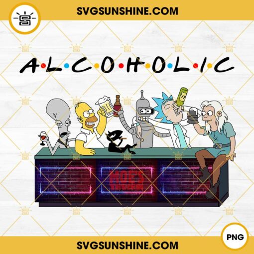Alcoholic Adult Cartoons PNG, The Simpsons PNG