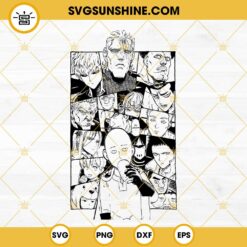 One Punch Man The Strongest SVG, Anime Hero SVG PNG DXF EPS Digital Files