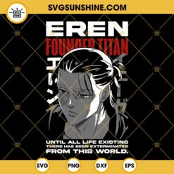 Eren Founder Titan SVG, Founding Titan SVG, Attack On Titan SVG, Anime Characters SVG