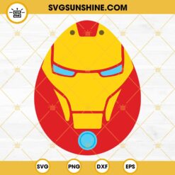 Iron Man Easter Egg SVG, Avengers Hero Easter SVG, Marvel Comics Hero Easter SVG PNG DXF EPS