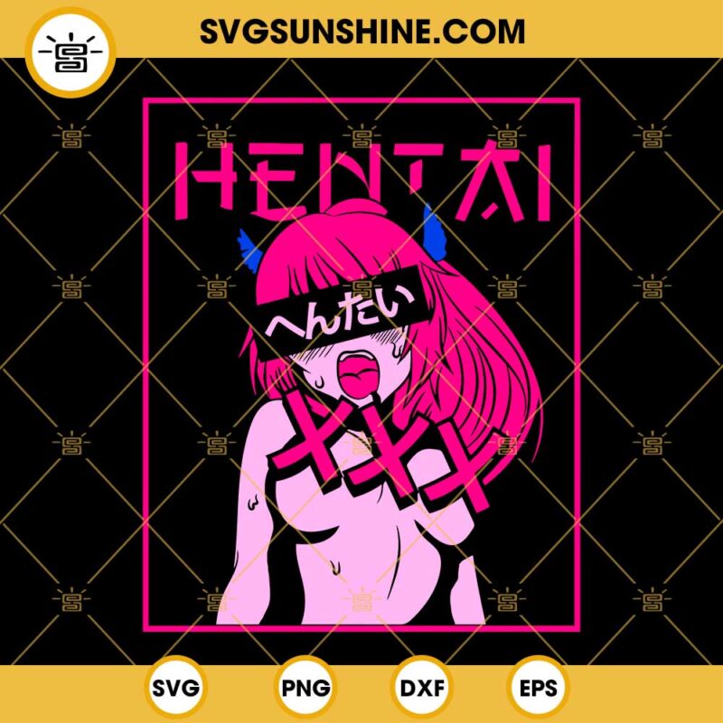 Hentai Svg Sexy Girl Svg Adult Anime Svg Png Dxf Eps Files For Cricut