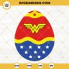 Wonder Woman Easter Egg SVG, DC Super Hero Girls Easter SVG, Happy Easter Day SVG PNG DXF EPS