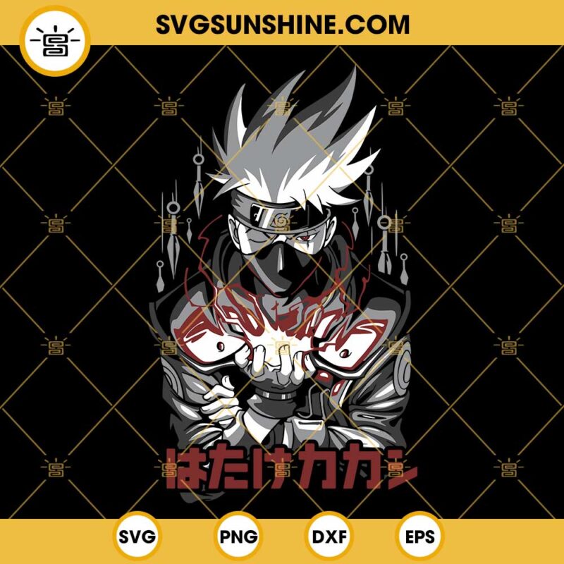 Kakashi Hatake SVG, Naruto SVG, Japanese Manga Anime SVG PNG DXF EPS Files