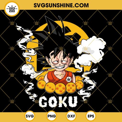 Goku 420 SVG, Dragon Ball Cannabis SVG PNG DXF EPS Cricut