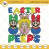 Easter Is Better With My Peeps Super Mario Embroidery Design, Funny Easter Embroidery File