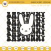 Bad Bunny Logo Wavy Retro Embroidery Designs, Un Verano Sin Ti Embroidery Files