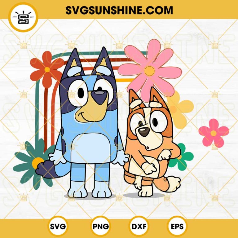 Bluey SVG Bundle, Blue Heeler Dog Cartoon SVG, Bluey Family SVG, Bingo ...