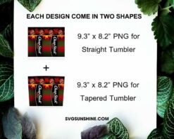 Chapstick Freddy 20oz Skinny Tumbler Wrap PNG, Freddy Krueger Tumbler Template Designs