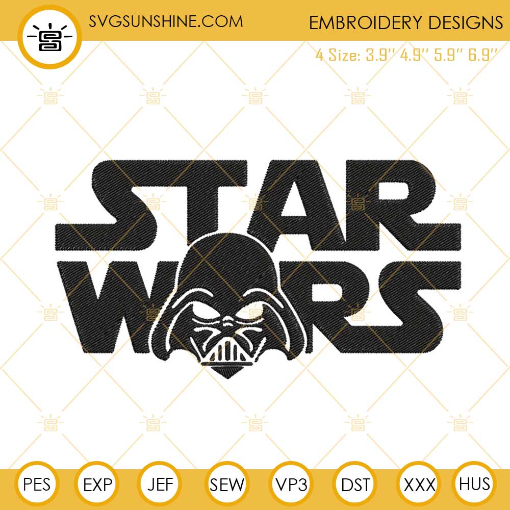 Star Wars Darth Vader Embroidery Designs, The Mandalorian Machine Embroidery Files