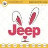 Jeep Bunny Embroidery Designs, Easter Bunny Offroad Embroidery Files