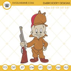 Elmer Fudd Embroidery Designs, Looney Tunes Embroidery Files