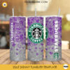 Glitter Heart Starbucks Coffee 20oz Skinny Tumbler Wrap Template PNG Sublimation