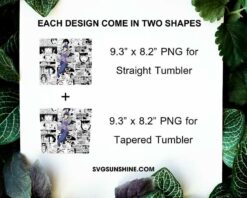 Hinata Anime 20oz Tumbler Wrap PNG, Naruto Tumbler Template PNG Design