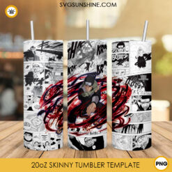 Hiruzen Sarutobi 20oz Tumbler Template PNG, Anime Naruto Tumbler Wrap PNG Design Download