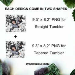 Kiba Inuzuka And Akamaru 20oz Skinny Tumbler Wrap PNG, Naruto Tumbler Template PNG Design