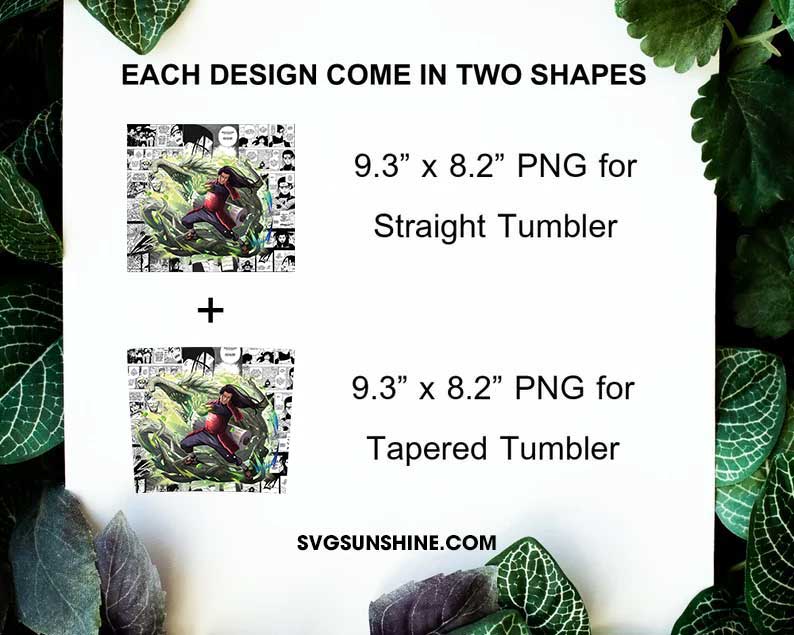Senju Hashirama 20oz Skinny Tumbler Wrap PNG, Naruto Tumbler Template Design PNG Digital Download