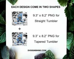 Kakashi Hatake Water Dragon Jutsu 20oz Skinny Tumbler Wrap PNG, Naruto Anime Tumbler Template PNG