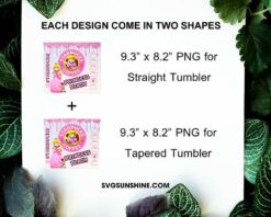 Princess Peach Super Mario Starbucks Coffee 20oz Skinny Tumbler Wrap PNG, Super Mario Bros Movie Tumbler Template PNG Sublimation
