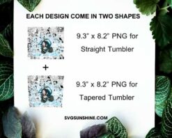 Haku Mercenary Ninja 20oz Tumbler Template PNG, Anime Naruto Skinny Tumbler Wrap PNG