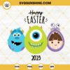 Monster Inc Easter Eggs Happy Easter 2023 SVG, Easter Cartoon SVG, Disney Easter SVG PNG DXF EPS Cricut