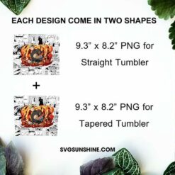 Naruto Uzumaki 20oz Skinny Tumbler Wrap PNG Design, Seventh Hokage Tumbler Template PNG