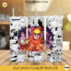 Naruto Shippuden Characters 20oz Skinny Tumbler Wrap PNG Design, Naruto Anime Tumbler Template PNG Digital Download