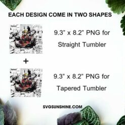 Sennin Naruto 20oz Skinny Tumbler Wrap PNG, Naruto Shippuden Tumbler Template PNG Design Download