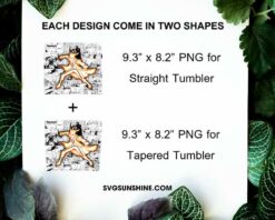 Naruto Nine Tails 20oz Skinny Tumbler Wrap PNG, Anime Naruto Tumbler Template PNG