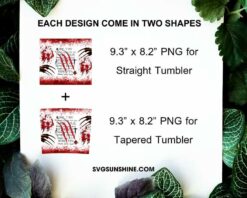 One Two Freddy's Coming For You 20oz Skinny Tumbler Wrap PNG, Freddy Krueger Tumbler Template PNG For Sublimation