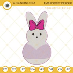 Disney Daisy Easter Peeps Embroidery File, Cute Easter Embroidery Design