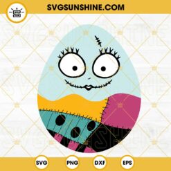 Sally Easter Egg SVG, Nightmare Before Christmas Happy Easter SVG PNG DXF EPS