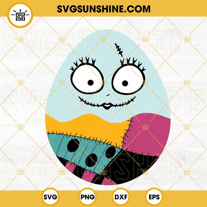 Sally Easter Egg SVG, Nightmare Before Christmas Happy Easter SVG PNG