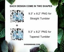 Sasuke Uchiha Hebi 20oz Skinny Tumbler Template PNG, Naruto Tumbler Wrap PNG Digital Download